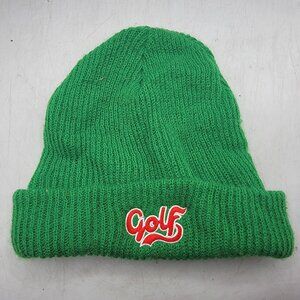 Green Golf Beanie Hat Acrylic Casual Winter Warm Outdoors Snow Stretch Comfort